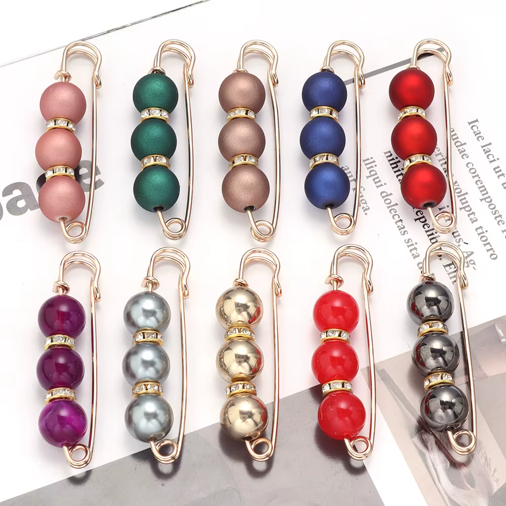 Broche en Imitation de perles et strass