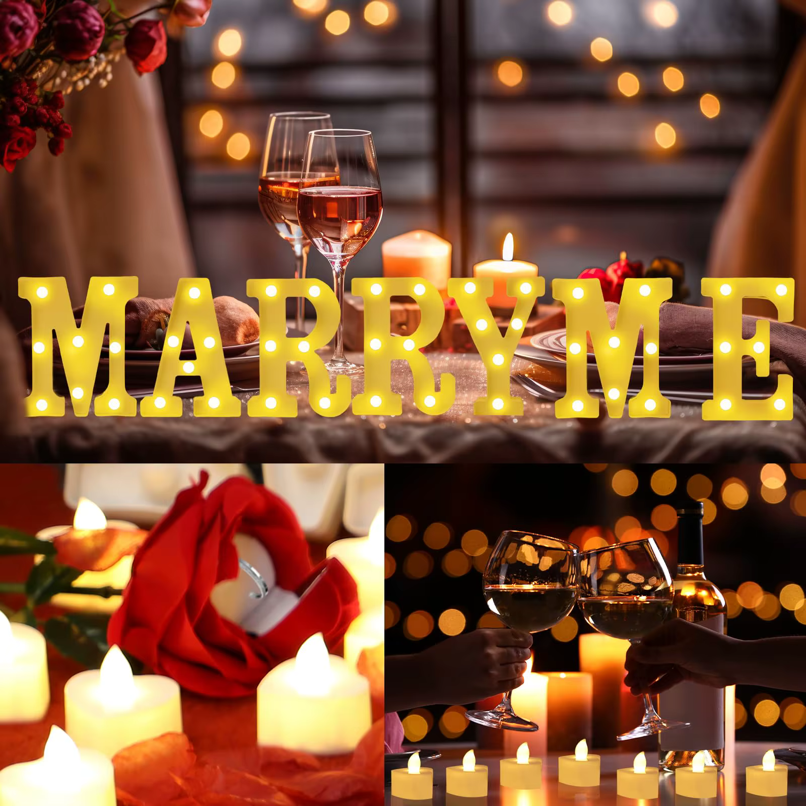 Marry Me Lettres Décorations de proposition Will You