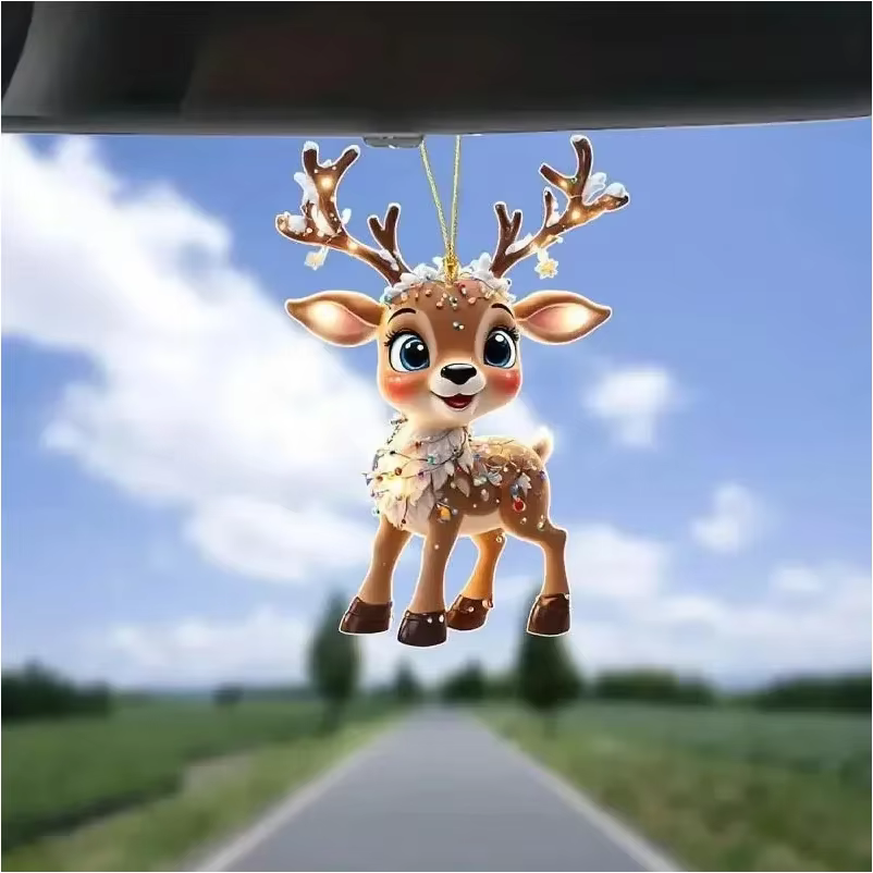 Décoration de noël cerf arbre
