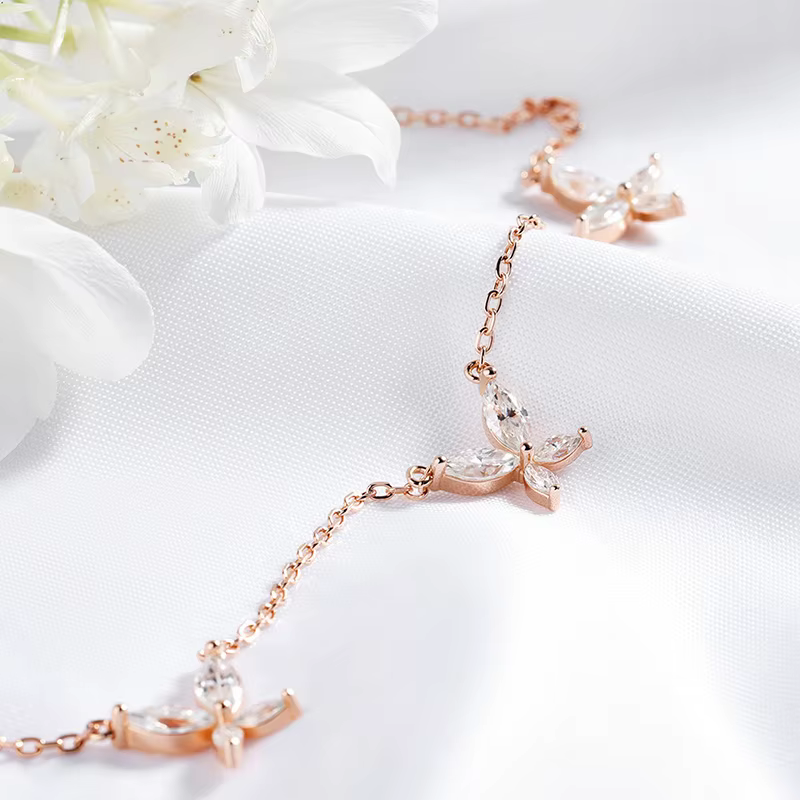 Smyoue – collier pendentif en Moissanite plaqué Marquise