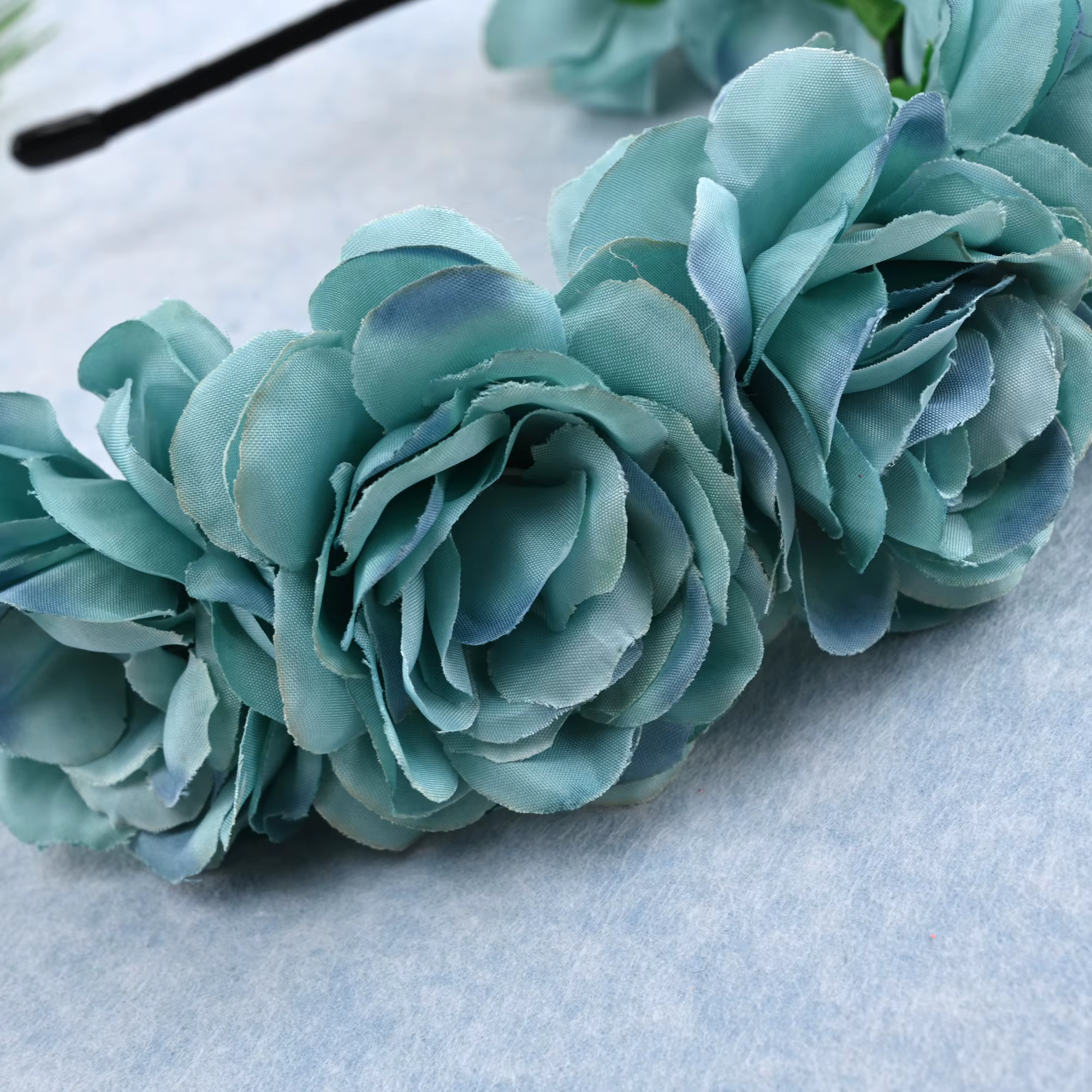 Bandeau élastique à fleurs pour femmes