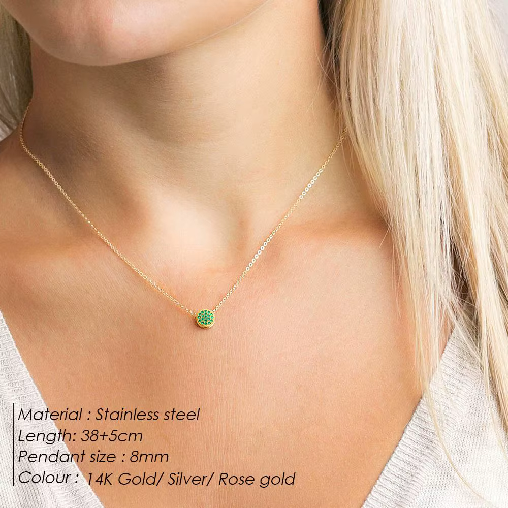 Collier EManco en Zirconia Pierre de Naissance
