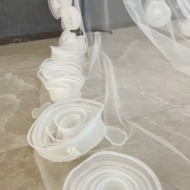 Voile de mariée Vintage de 3 mètres de long x 2