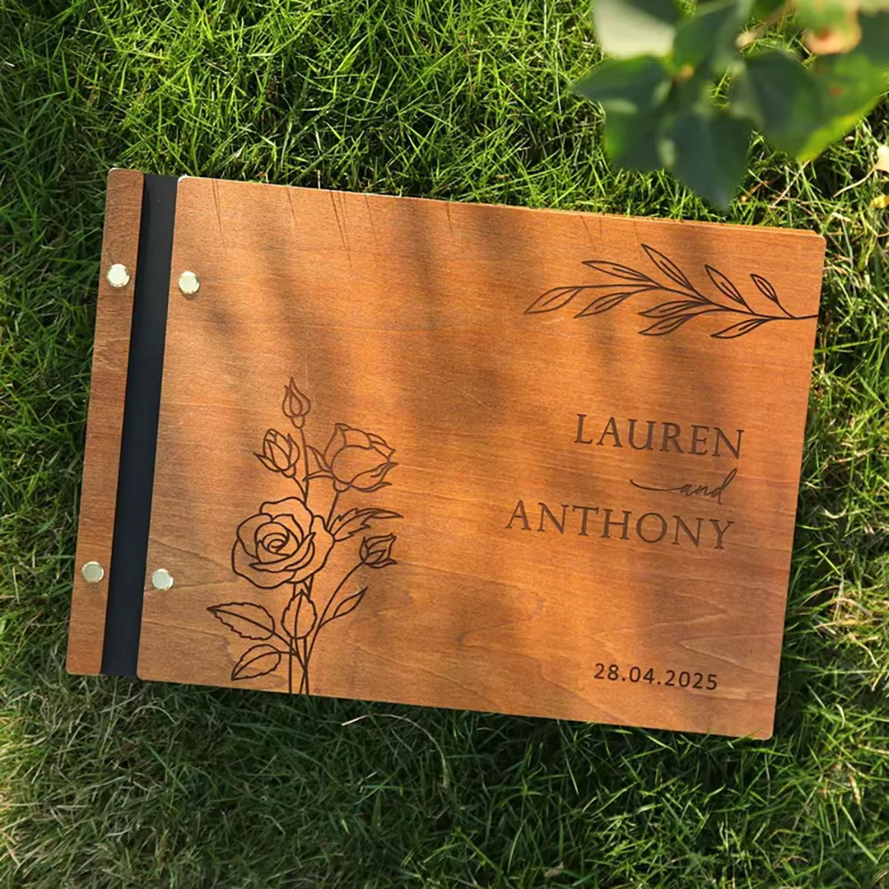 Livre d'or de mariage personnalisé