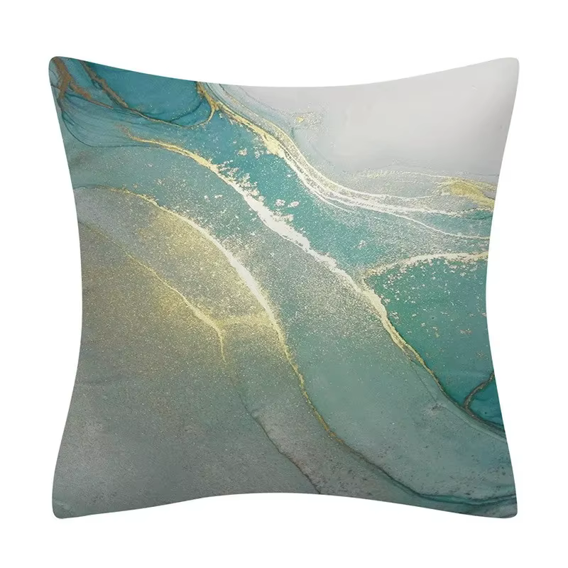 Housse de coussin décorative Turquoise