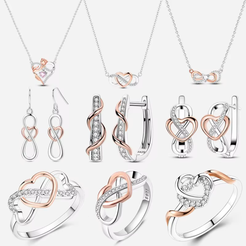 Boucles d'oreilles, collier