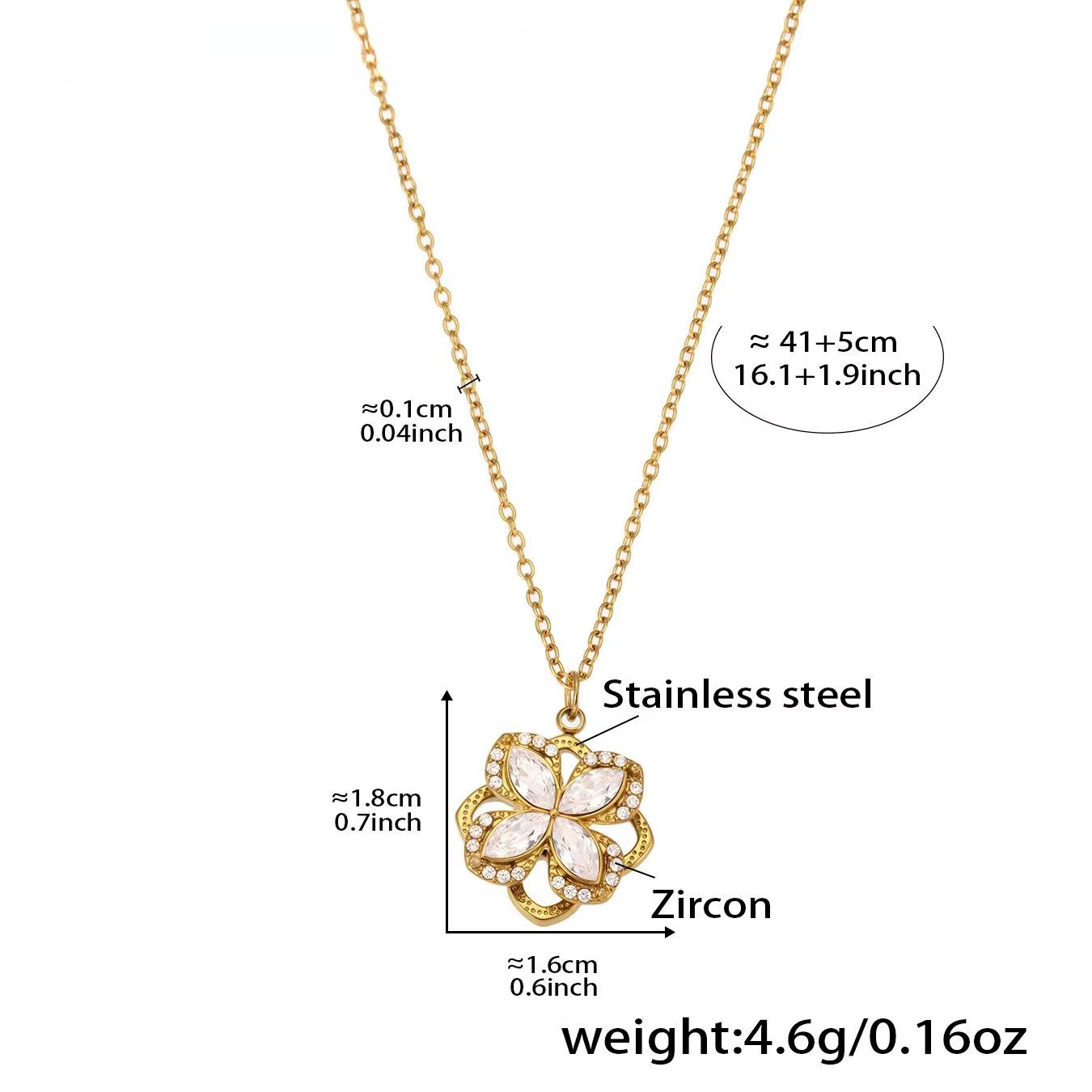 Collier et boucles d'oreilles à fleurs en zircone rotative pour femme