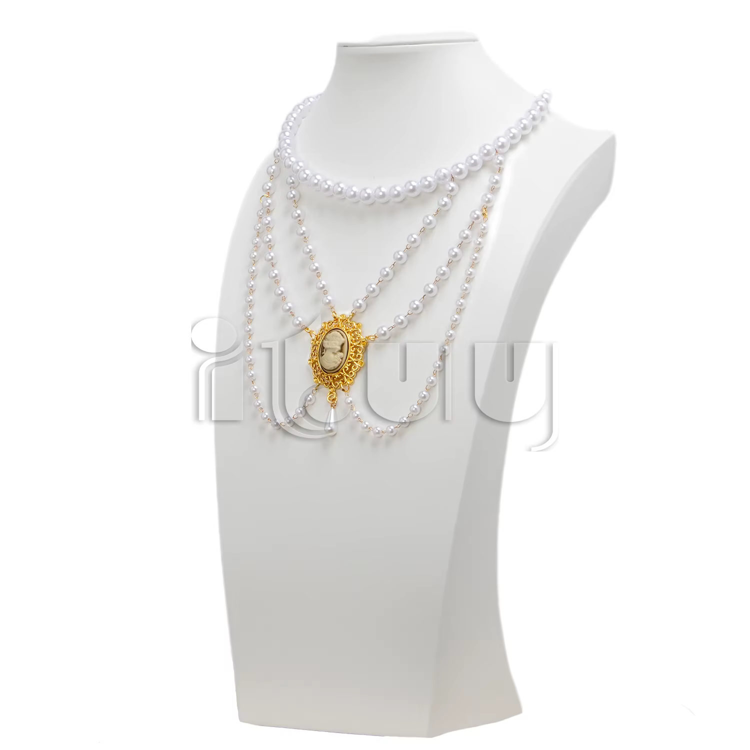 Magnifique collier de mariage de Style Rococo Vintage
