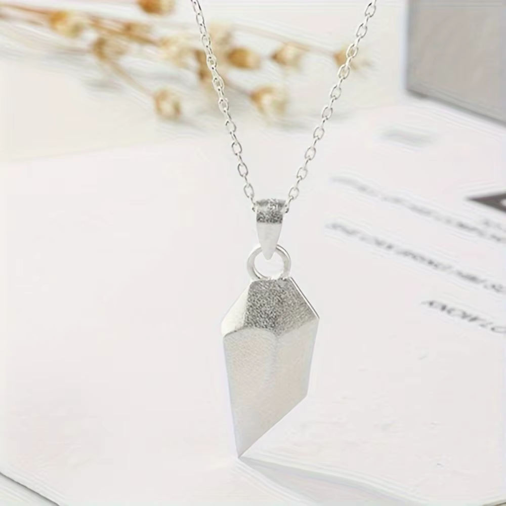 Cadeau de saint valentin bonne qualité Simple Couple pendentif collier électrocardiogramme magnétique coeur