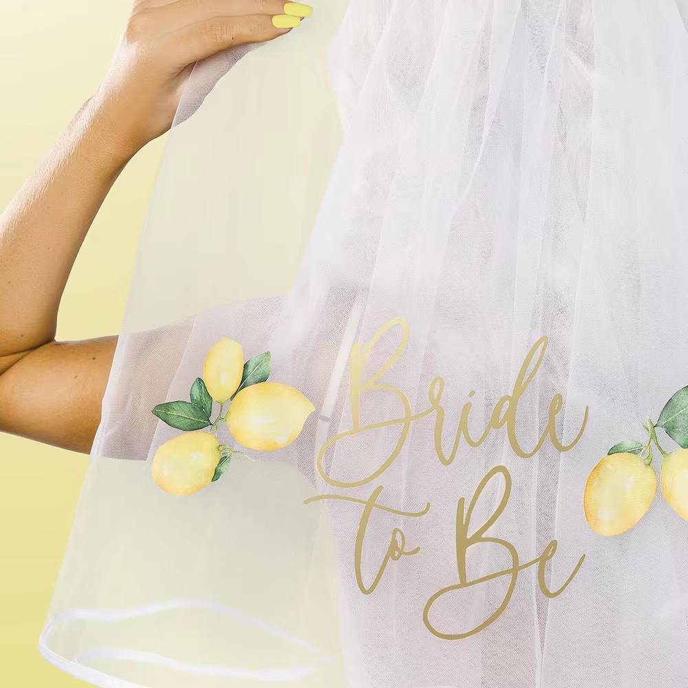Voile de mariée au citron pour enterrement de vie de jeune fille