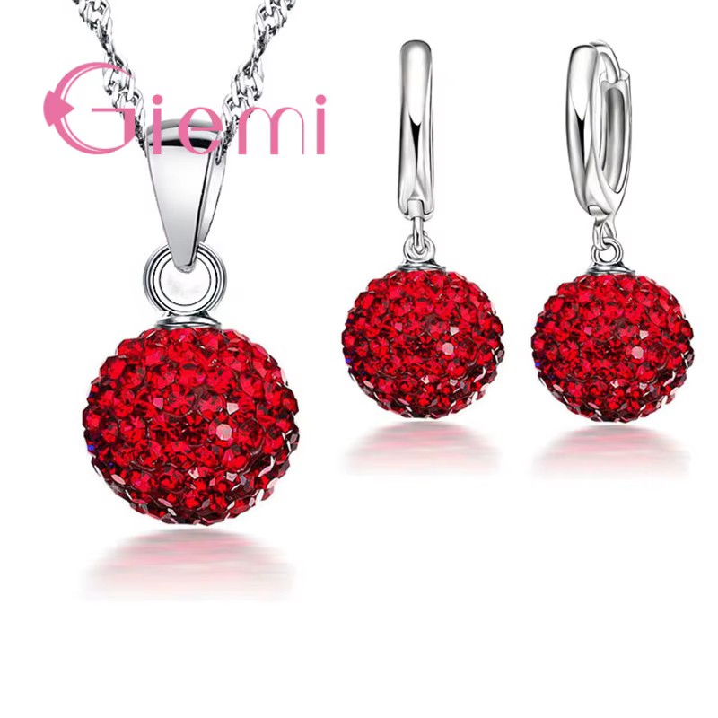 Ensemble de bijoux en argent regardé 925 pour femme