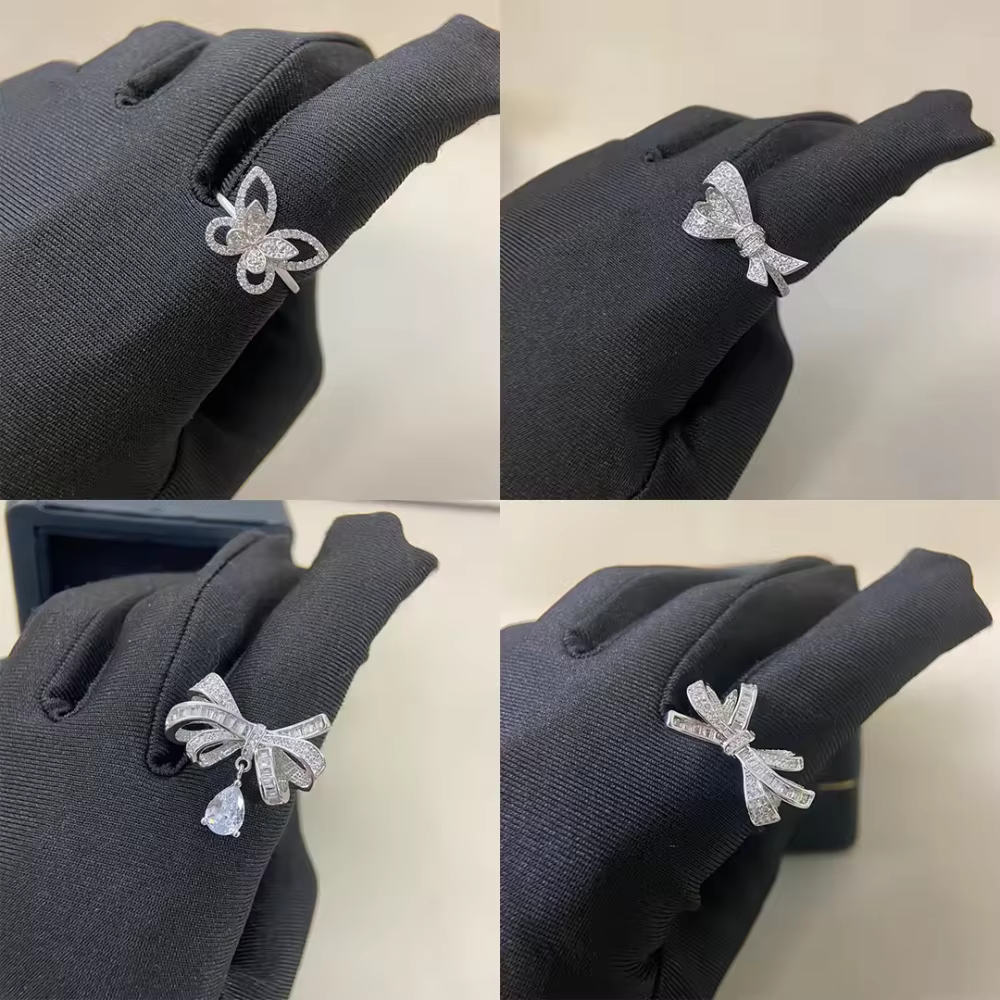 Bague classique pour femme avec nœud papillon