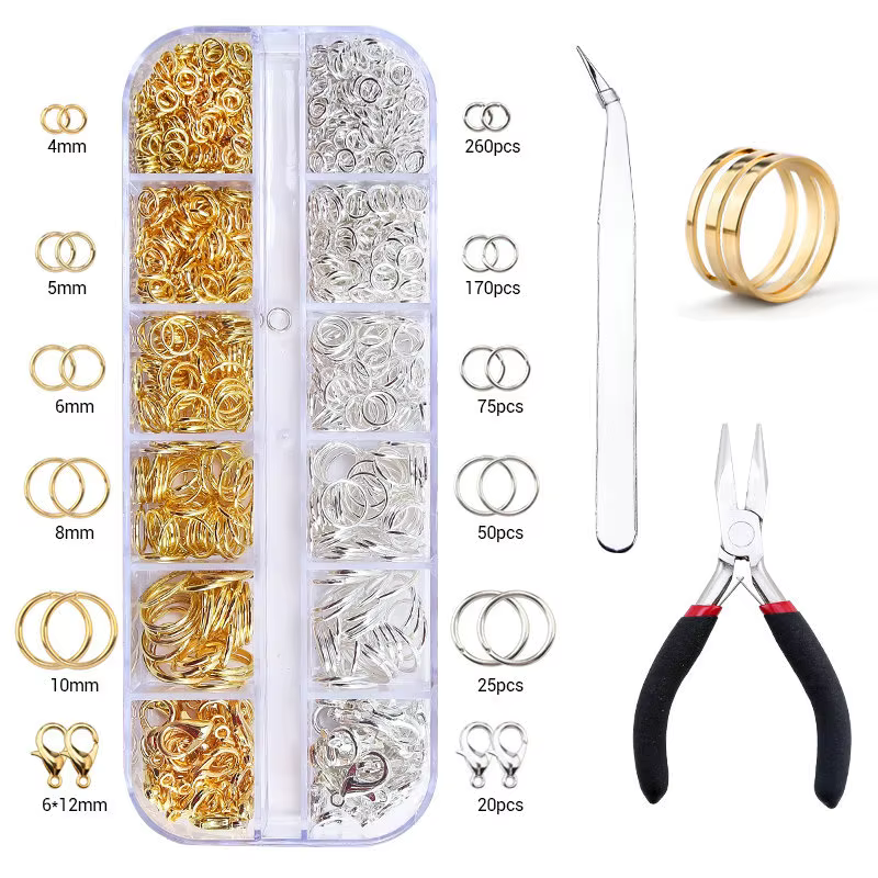 Kits de résultats de bijoux avec anneaux de saut ouverts
