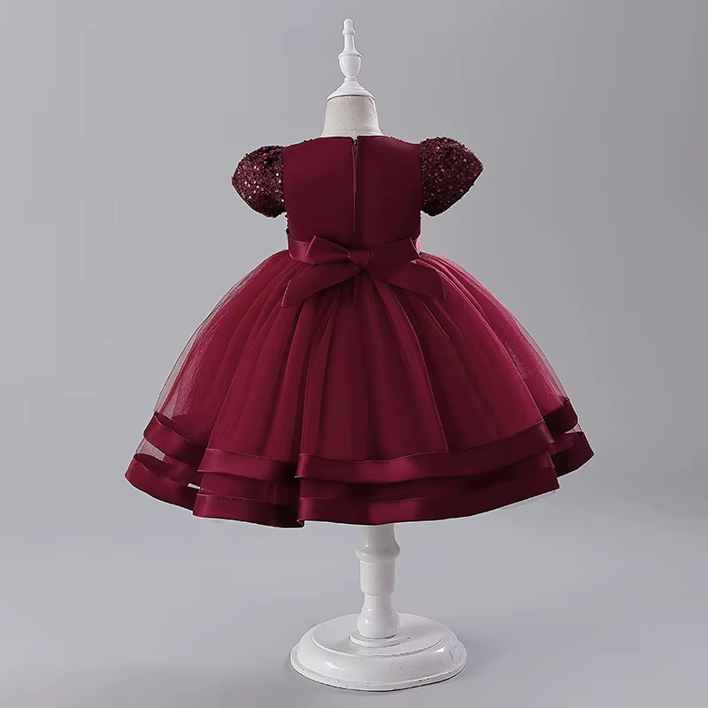 Nouvelle Robe de Mariage pour Filles 2026 - Robe de Cérémonie pour Enfants