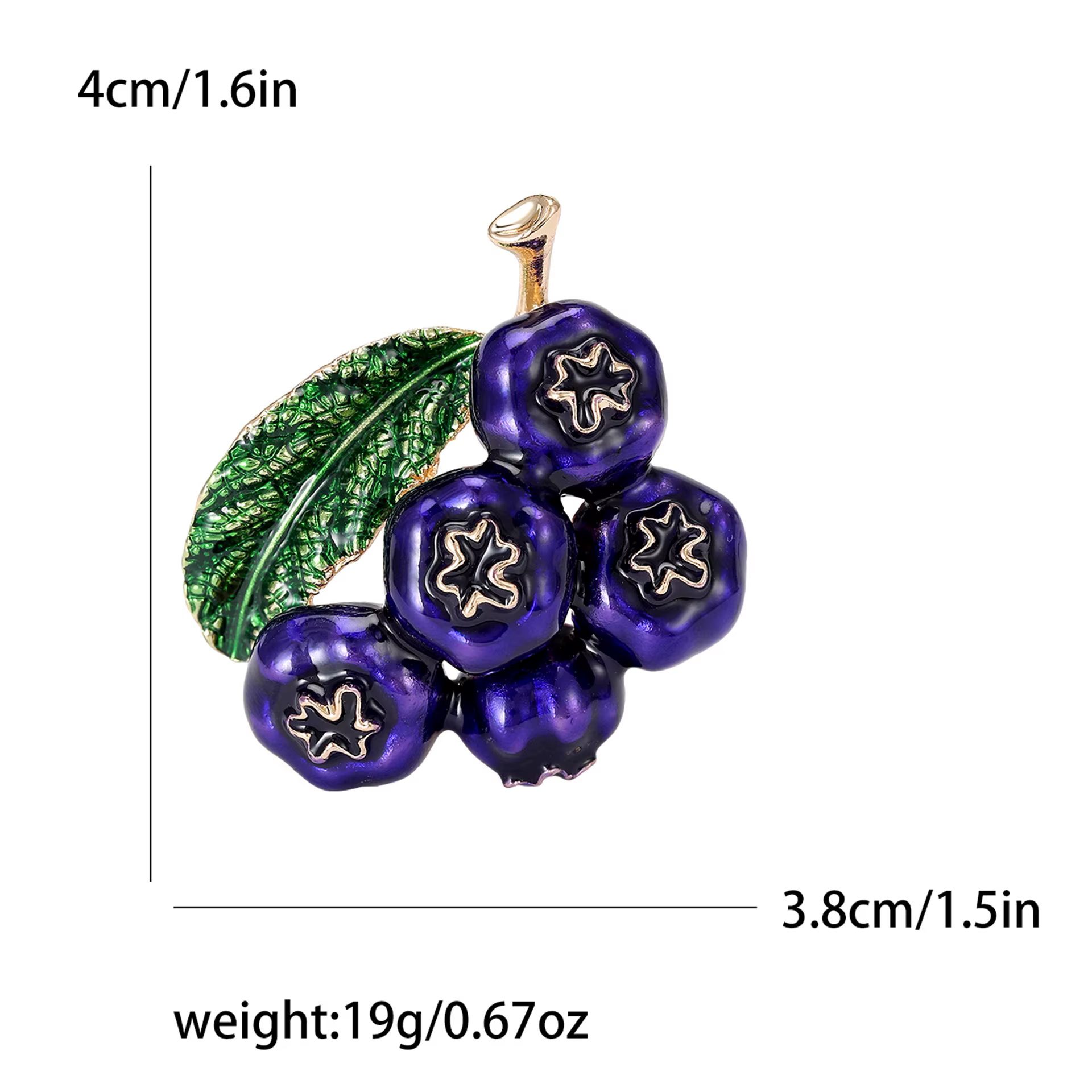 Broche créative et mignonne en émail pour femmes