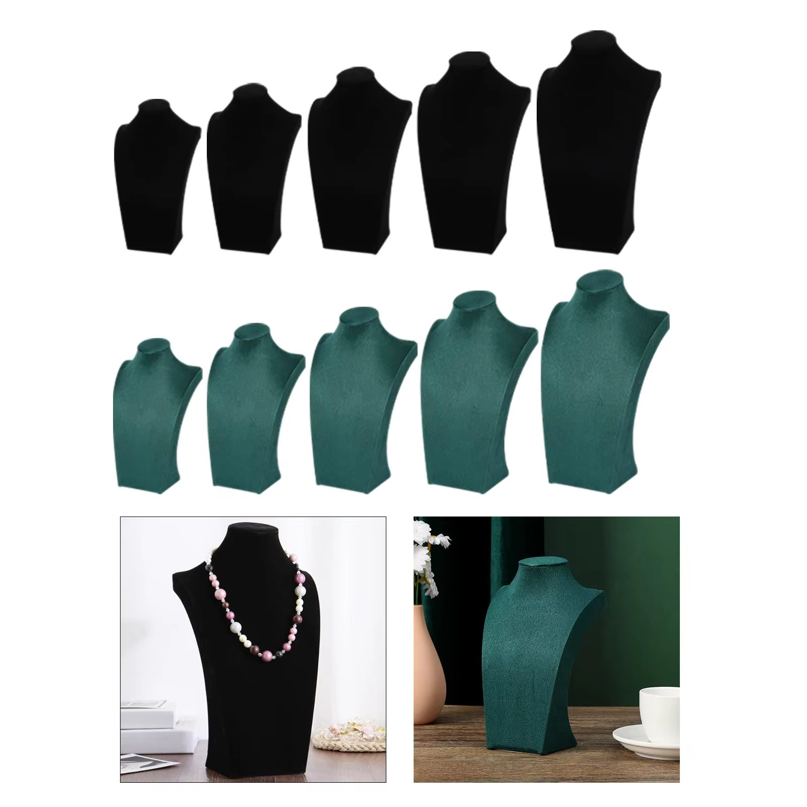 Présentoir de bijoux de buste de collier pour des femmes