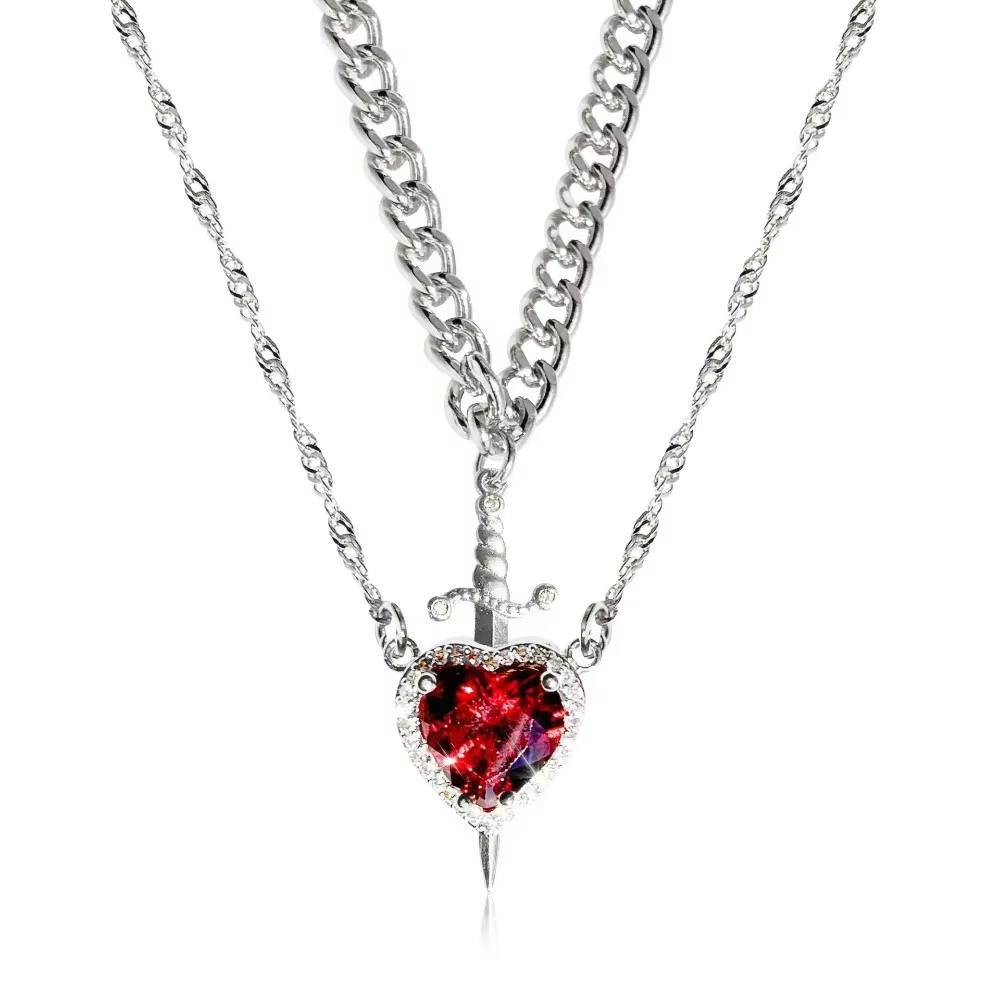 Collier de Couple blanche-neige