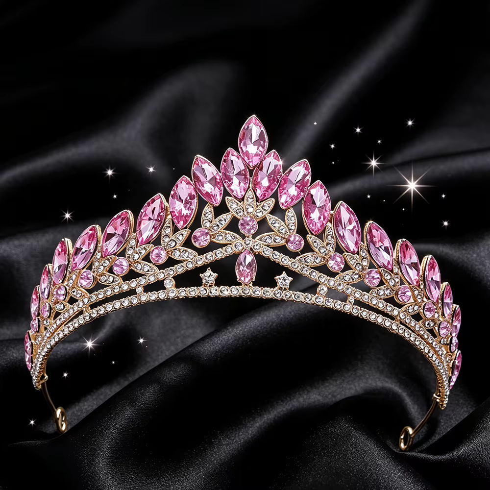Diadème de mariée baroque à coupe marquise