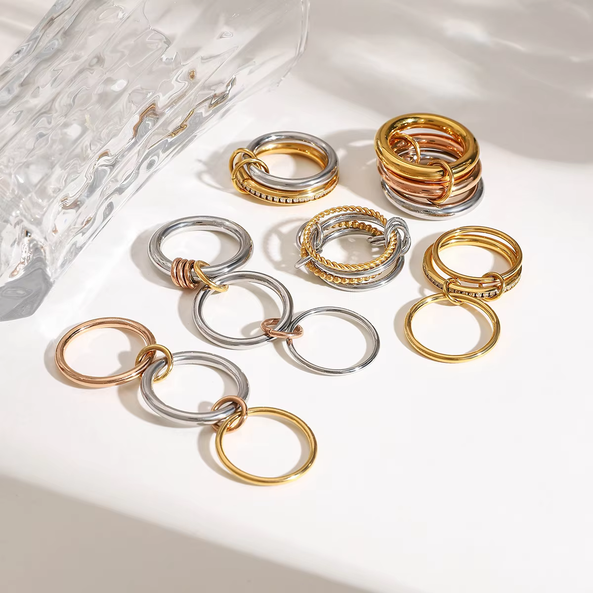 Bague multicouche empilée