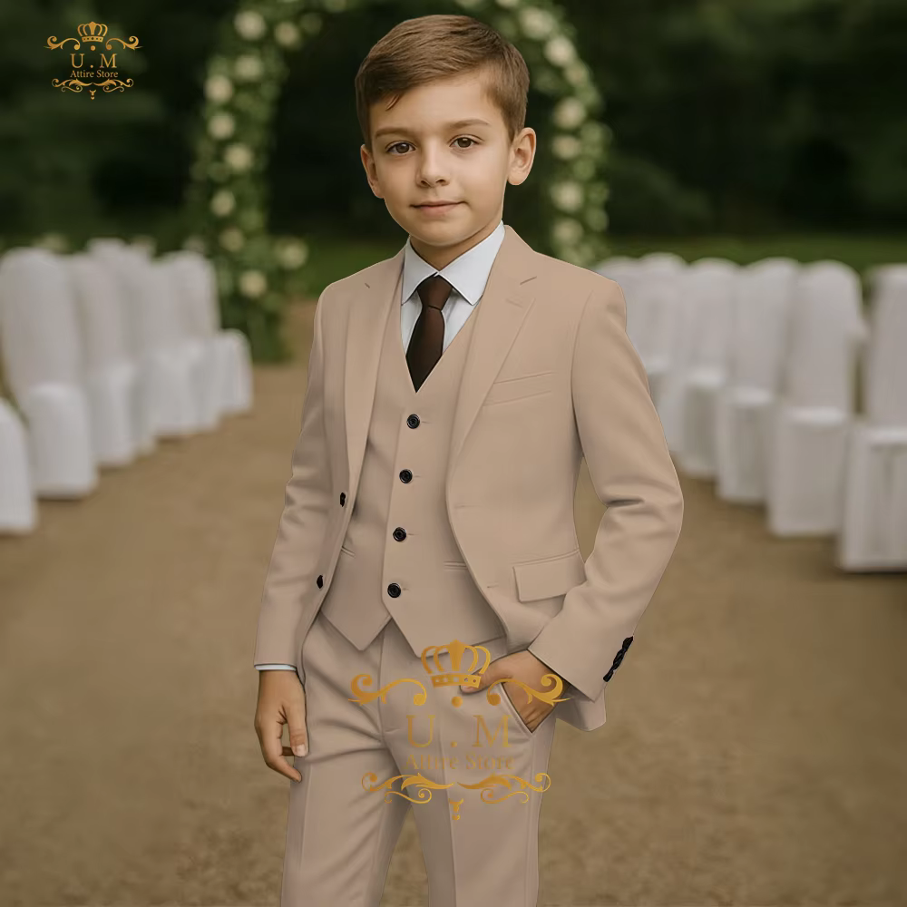 Costume vert sauge élégant pour garçons