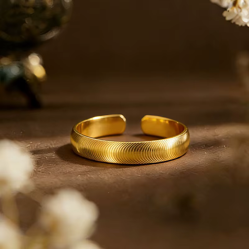 KISS&FLOWER – bracelets brillants en or 24 carats pour femmes