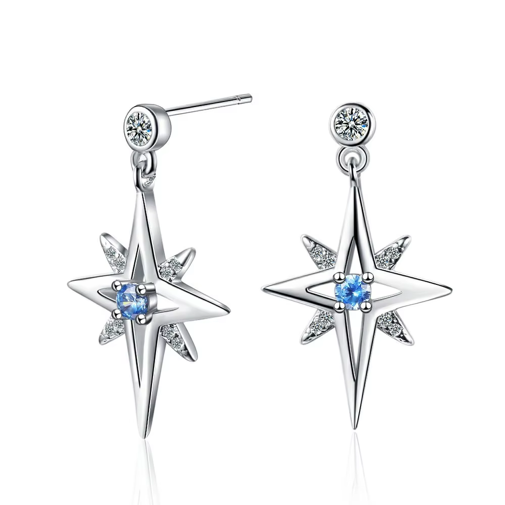 Boucles d'oreilles en argent Sterling 925