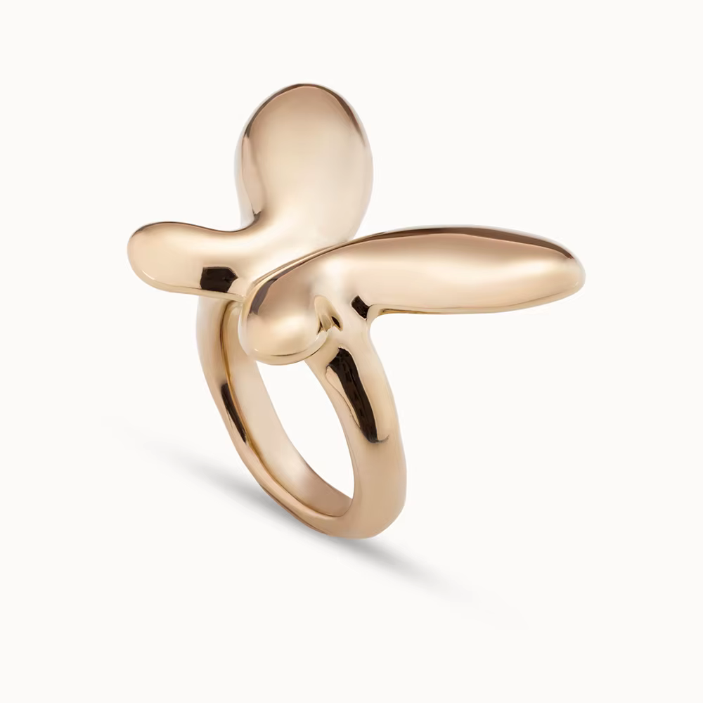 Bague papillon tridimensionnelle avec design de niche