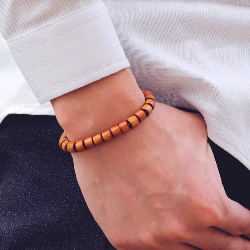 Bracelet Vintage en bois de wengé pour hommes