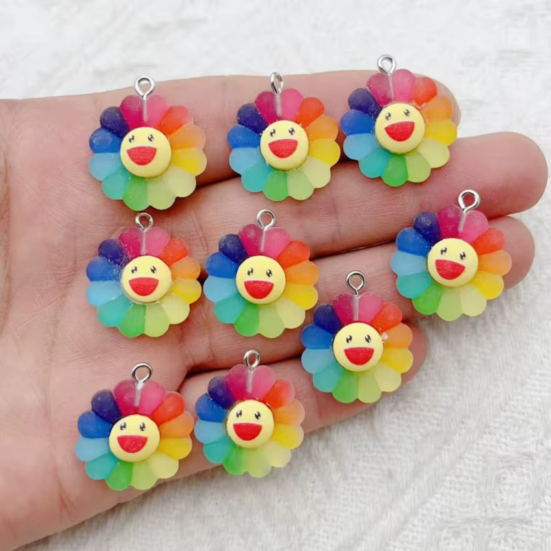 Bijoux de tournesol colorés