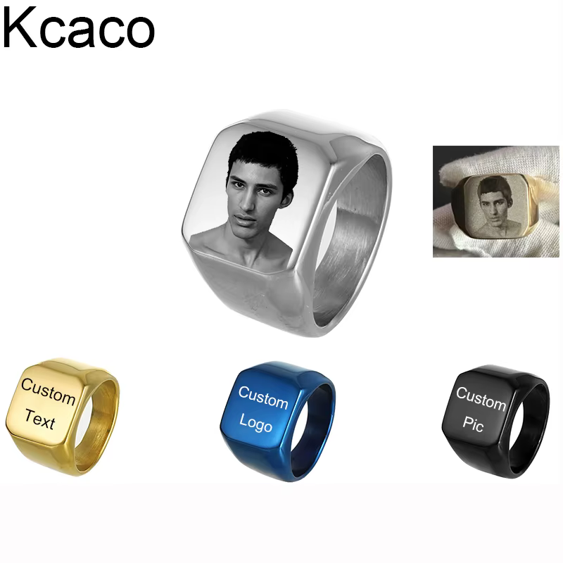 Bague chevalière personnalisée pour hommes