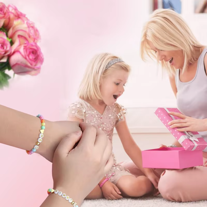 Ensemble de bracelets de perles mère-fille pour 2