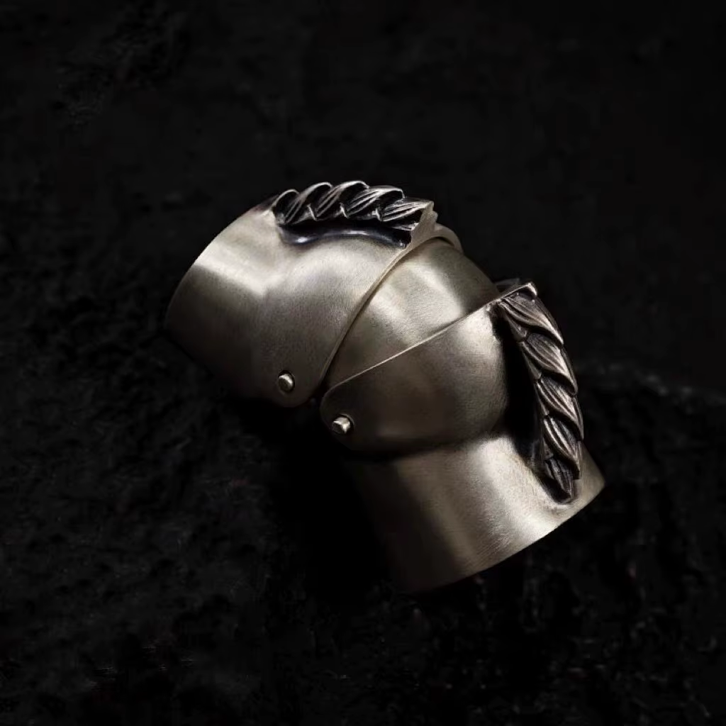Bague du 10e anniversaire Decoration World, anneaux articulés Lotus Rouge