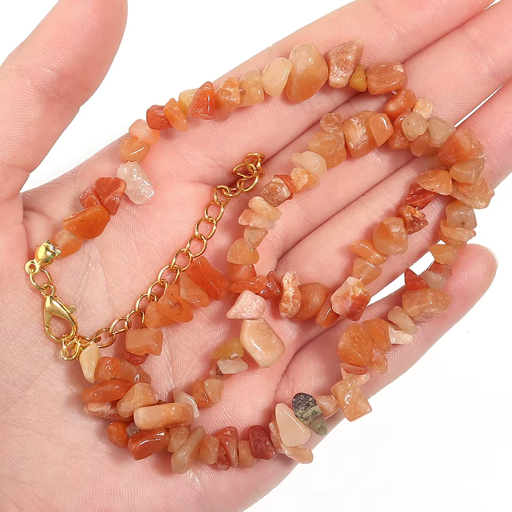 Collier ras du cou en pierre naturelle pour femmes