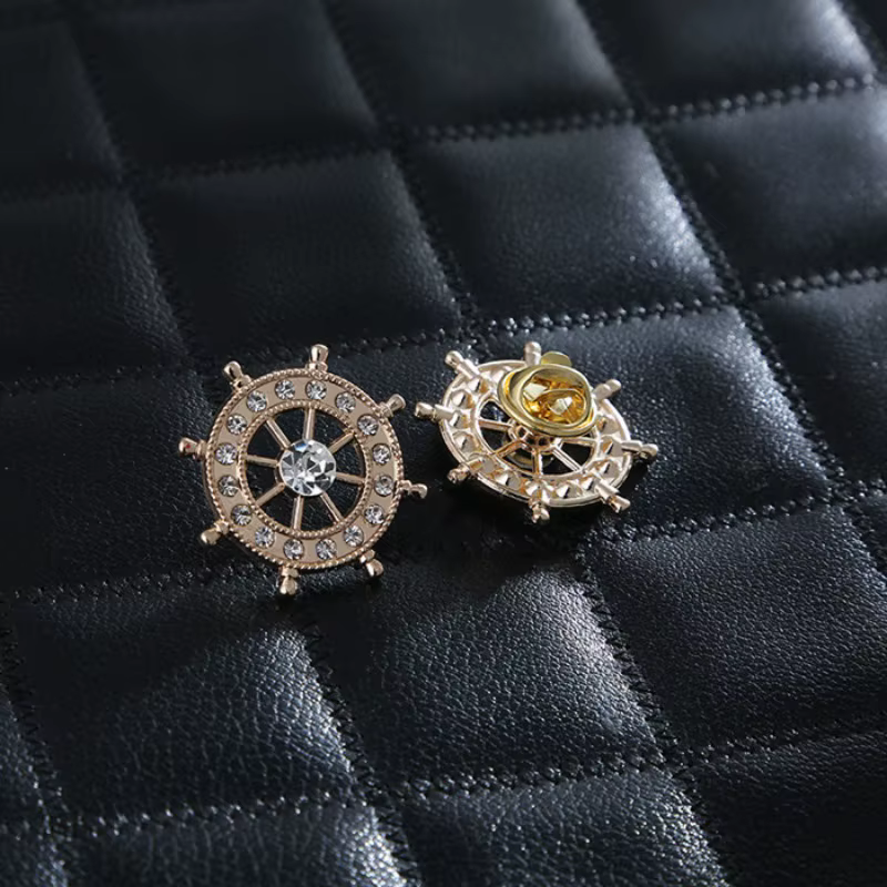 Broche de gouvernail style marine en alliage