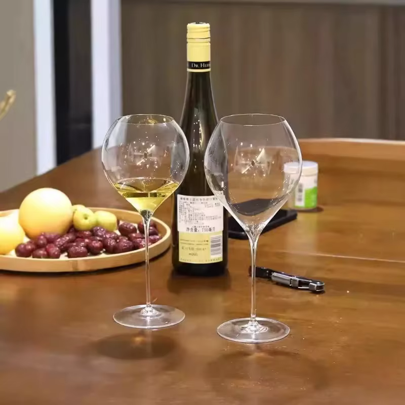 Verres à vin rouge transparents Ultra-fins de 550ml