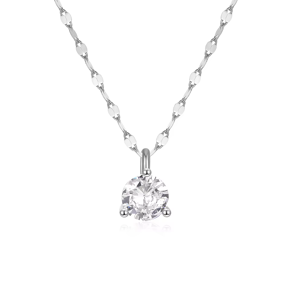 Collier Classique Rond en Argent Sterling 100% pour Femme