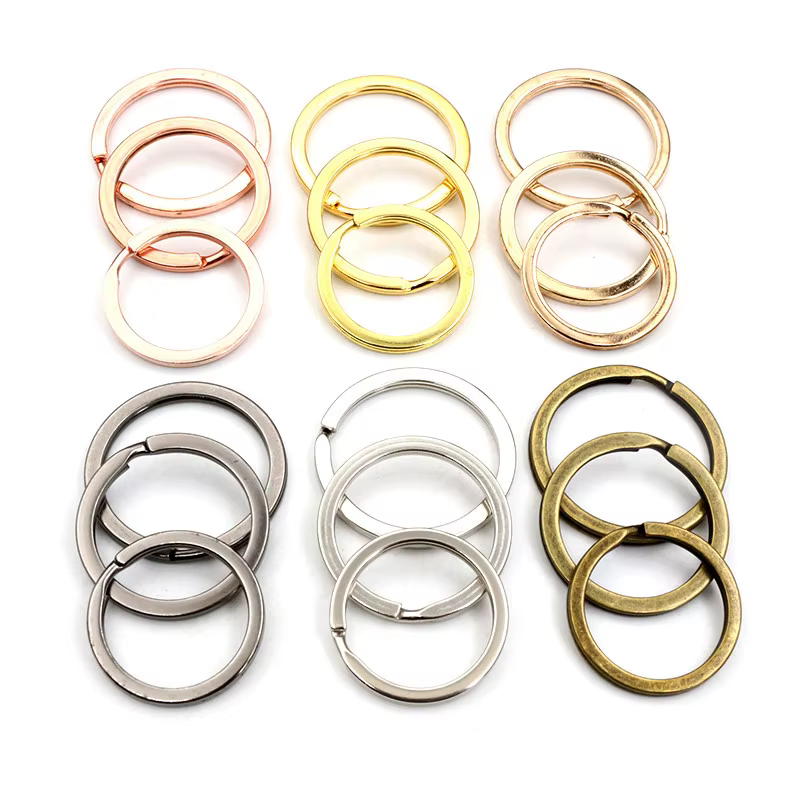 20Pcs 25-30mm Or Argent Plaqué Porte-clés