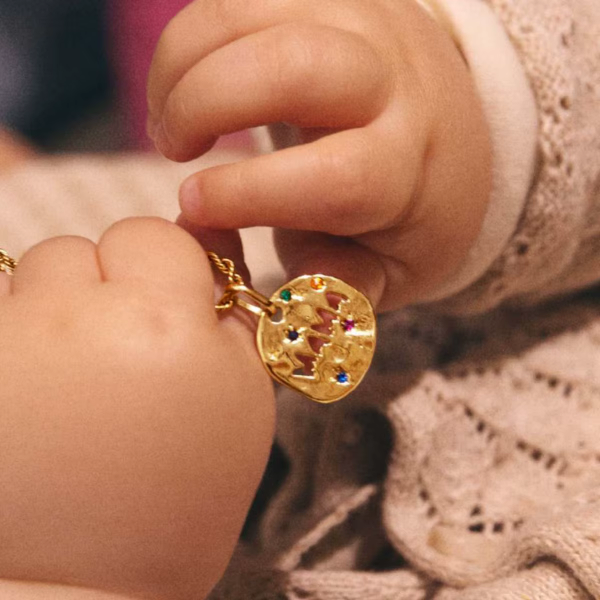 Fête des mères MAMA collier cadeau irrégulier circulaire gardien pendentif