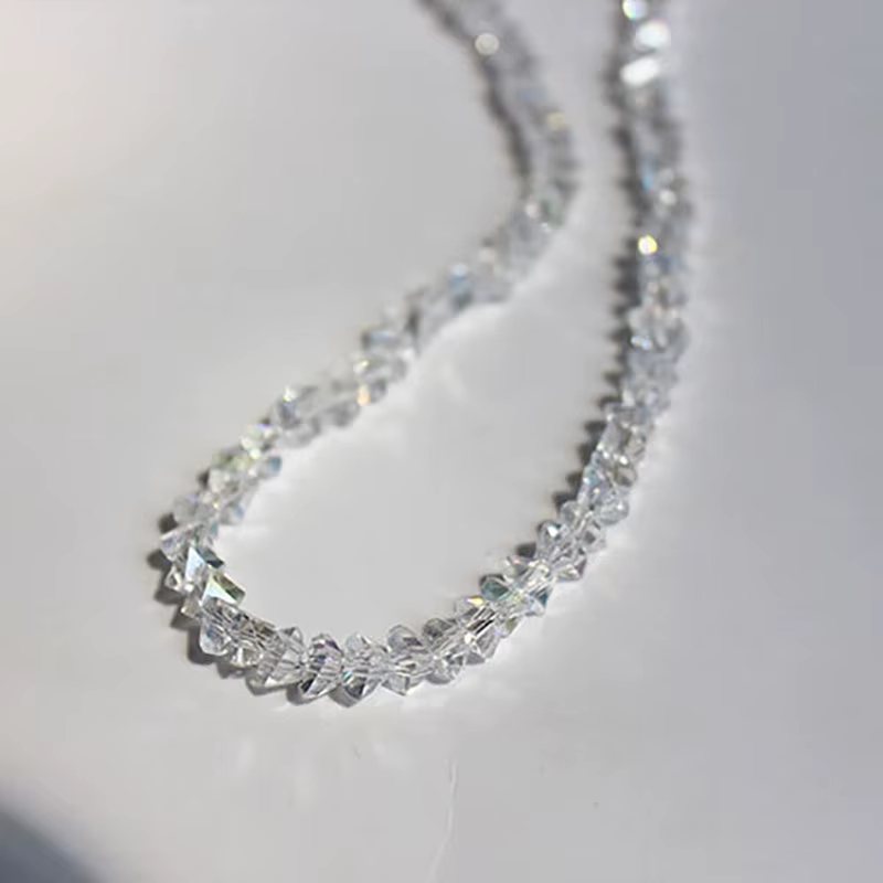 Collier ras du cou en cristal de verre cou pour femmes