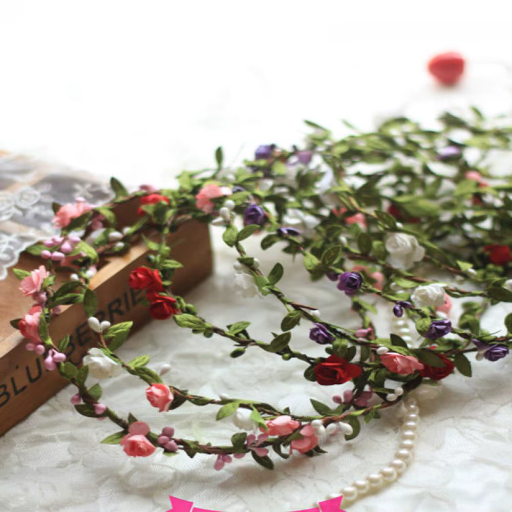 Bandes de sauna à fleurs bohème pour mariée