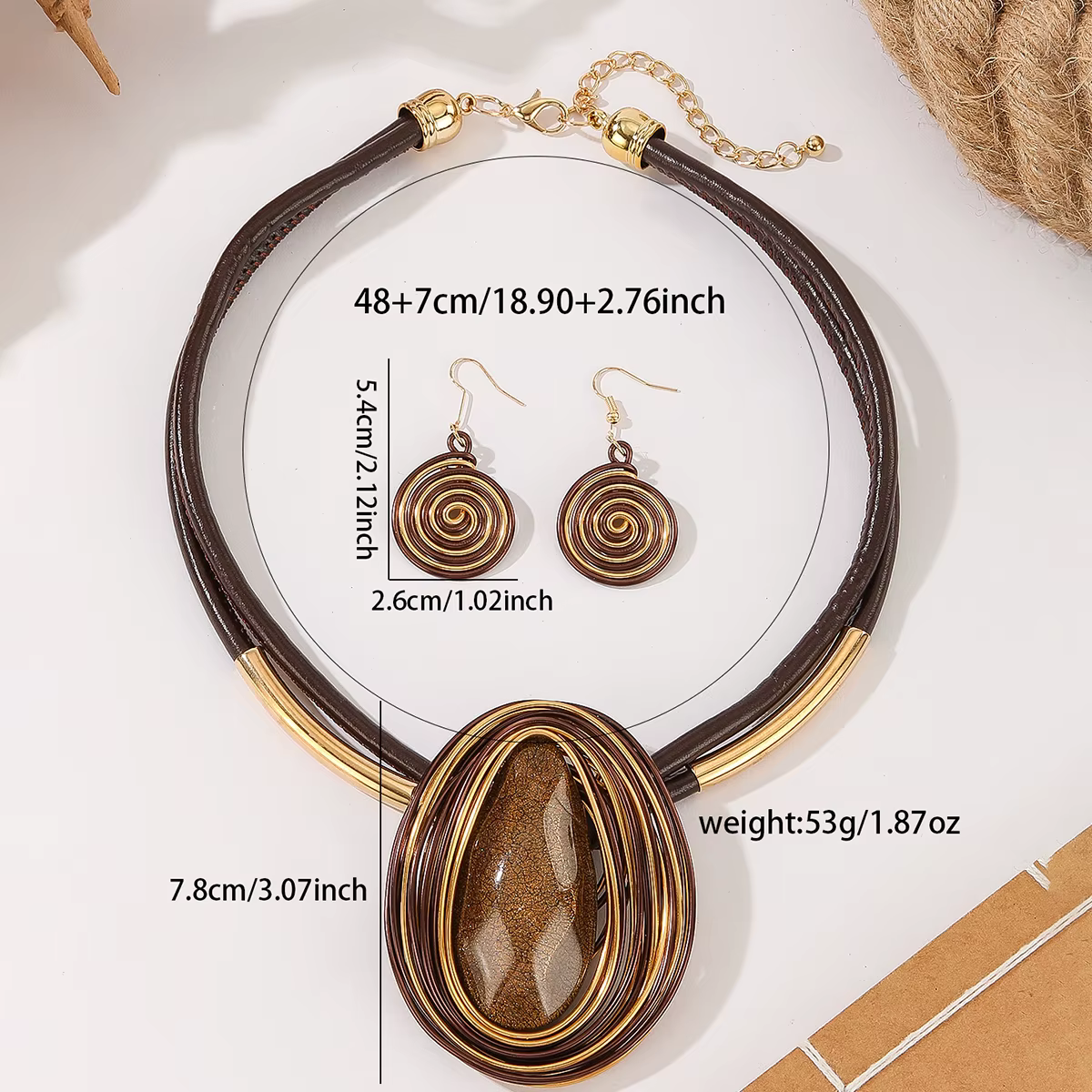 Nouvel ensemble de bijoux design