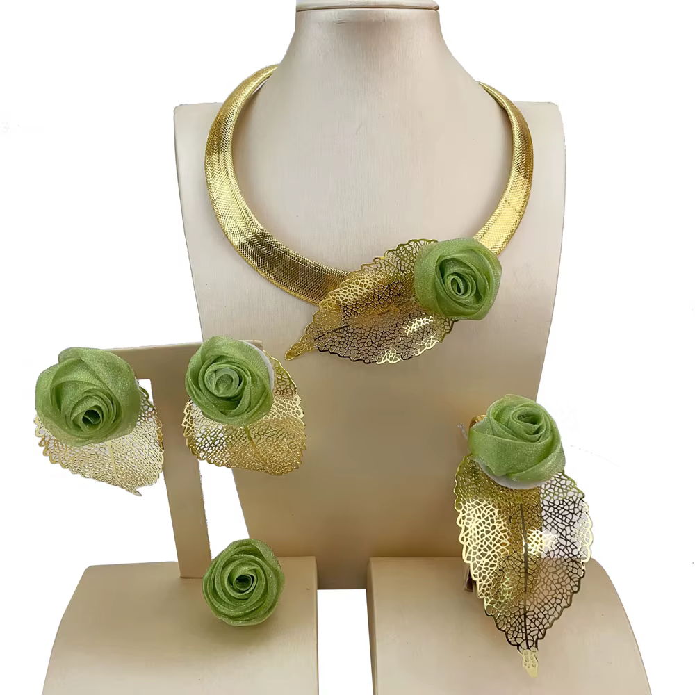 Femme collier ensemble de bijoux mode