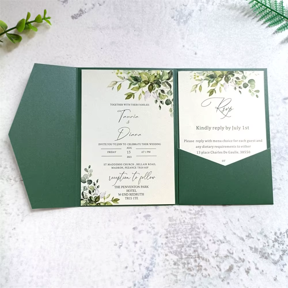 Poche d'enveloppe d'invitation 25 pièces