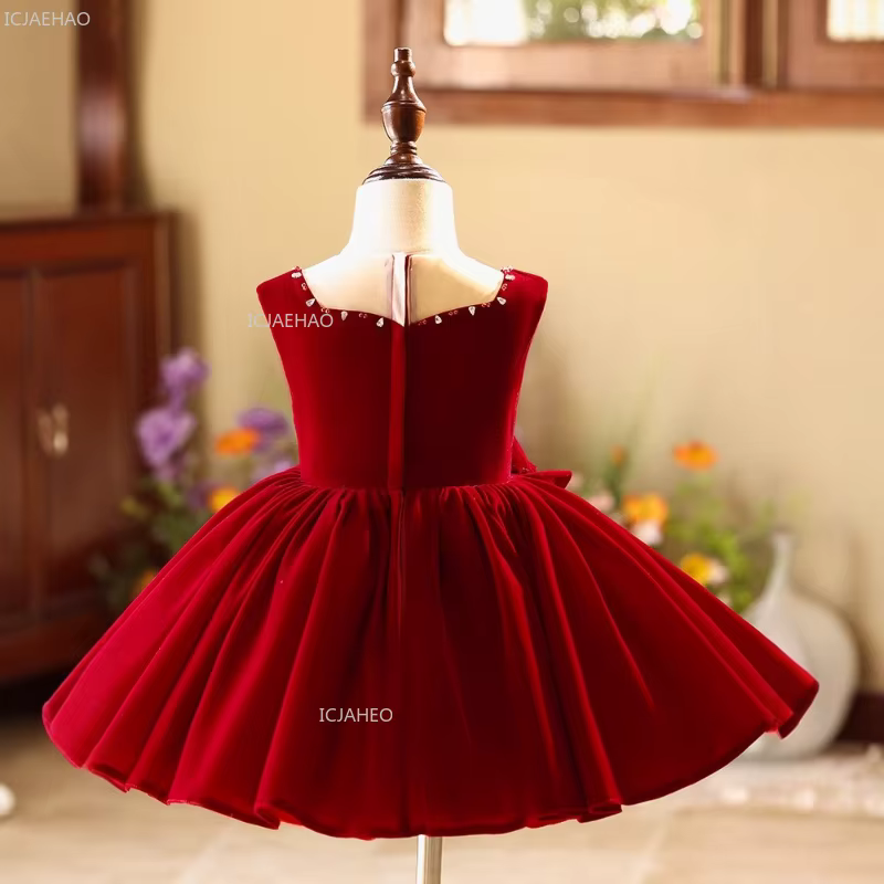Robes de noël rouge pour filles