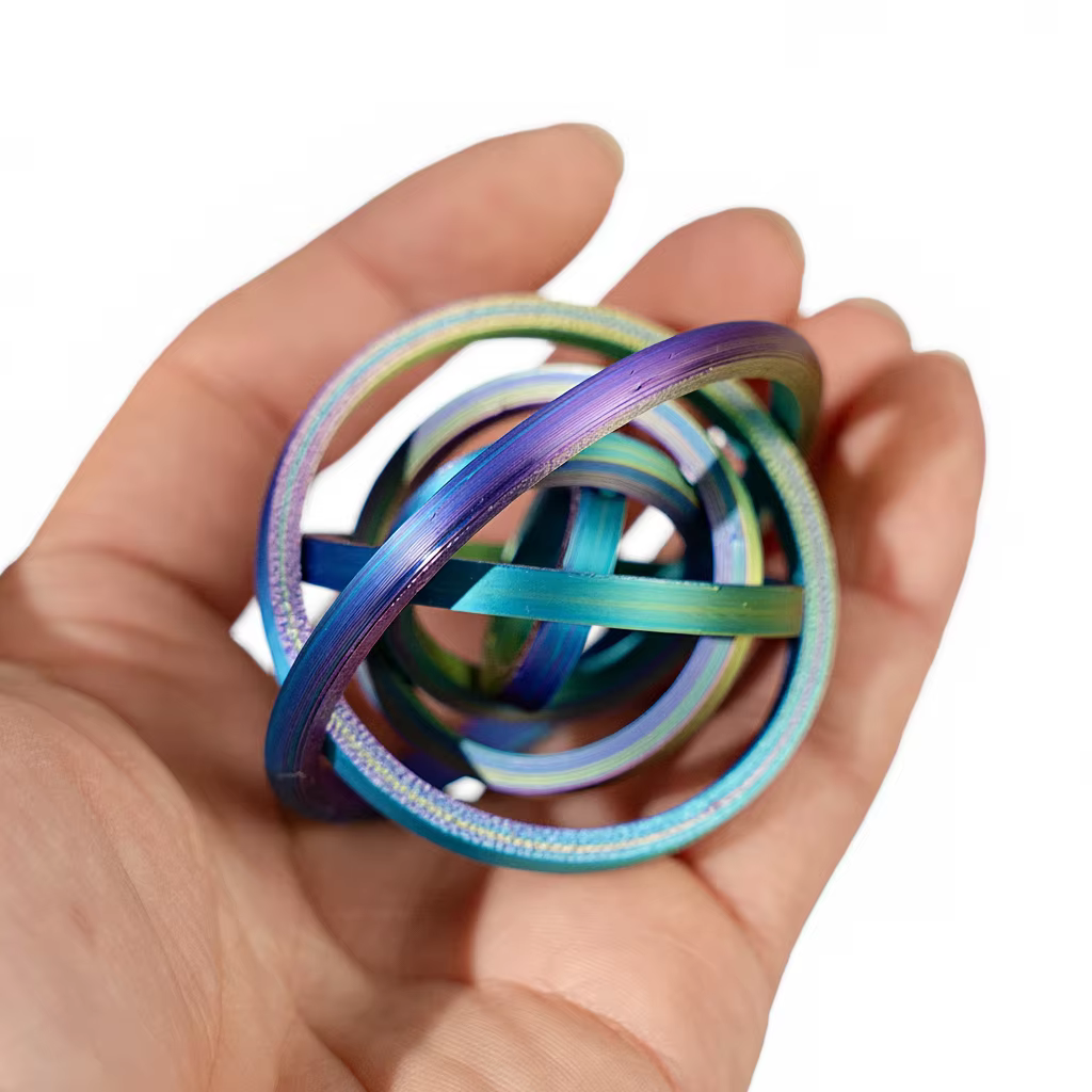 Anneau de doigt hexagonal imprimé en 3D