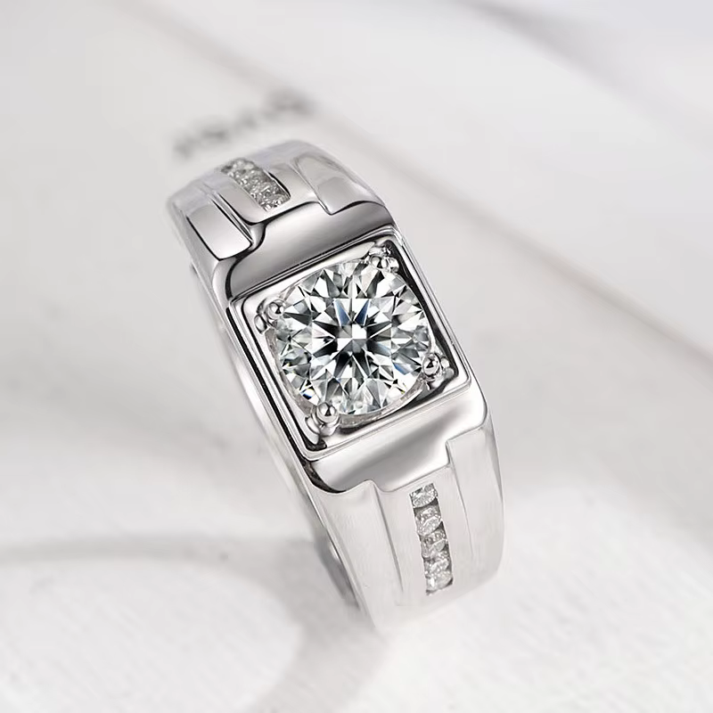 Nouvelle bague pour homme en argent sterling 925 avec pierre précieuse