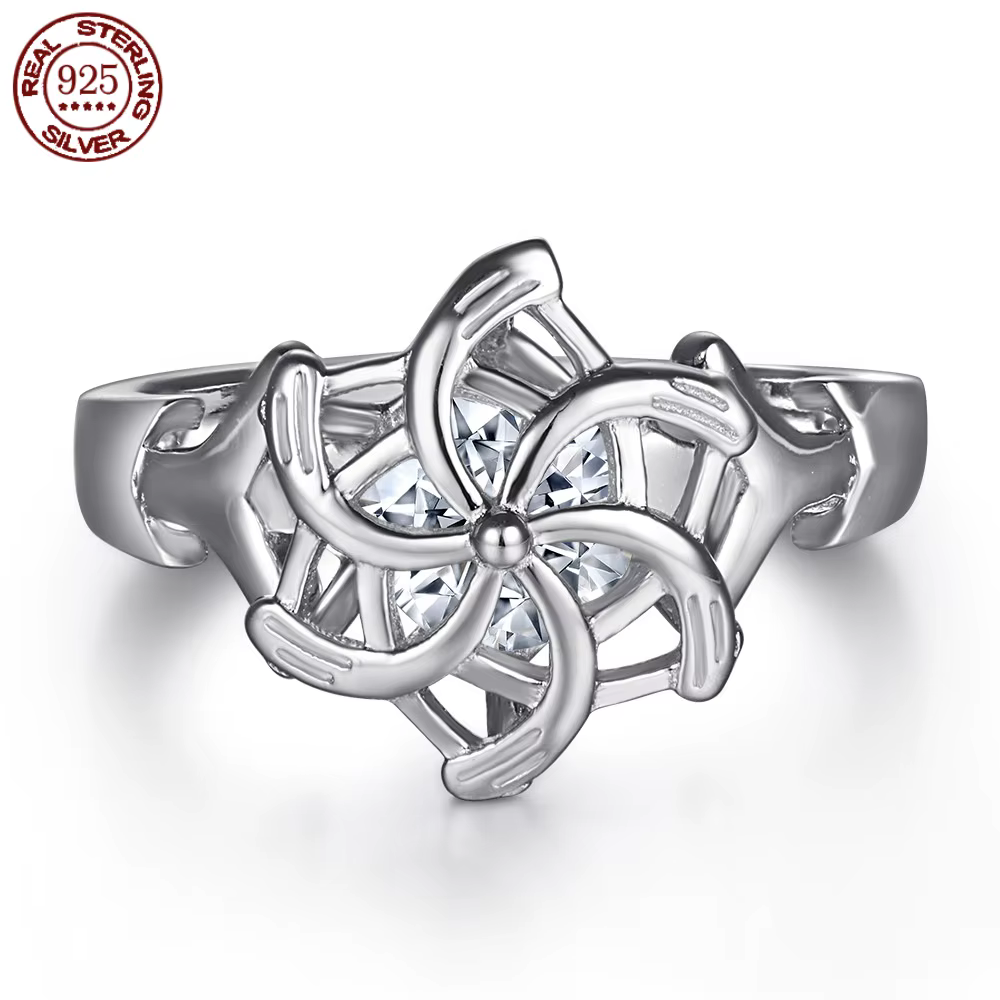 Bague en argent Sterling 925 véritable pour femme
