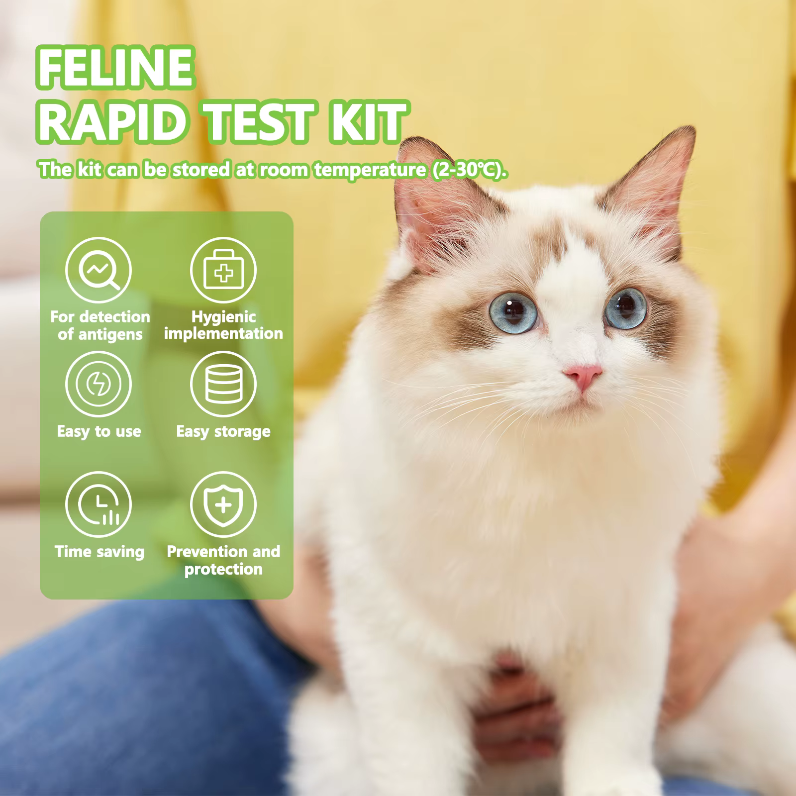 Analyste de test de chlore pour immunodéficience féline et leucémie pour chats