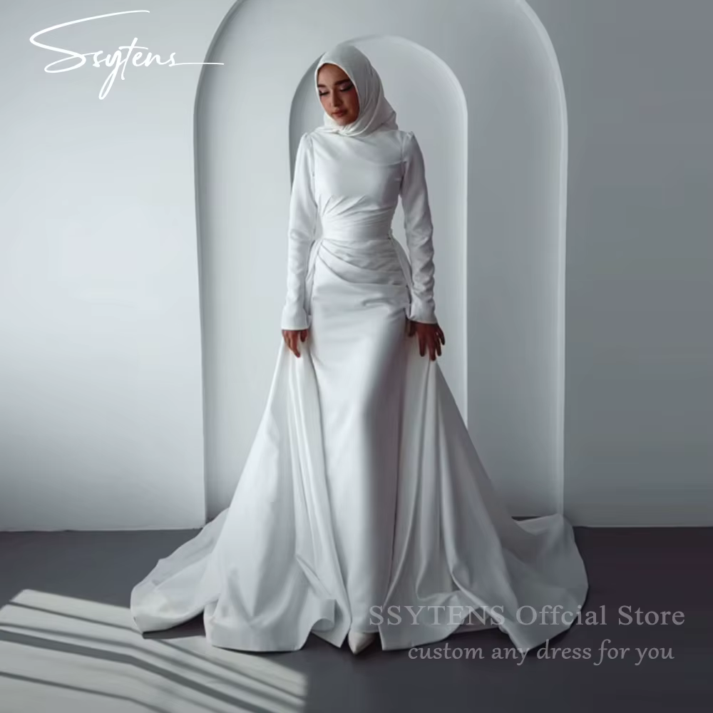 SSYTENS Robes de mariée modestes de luxe