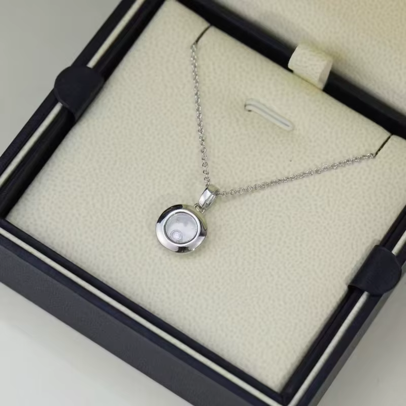 Collier plaqué or 18 carats Happy 1 Move Stone 5A